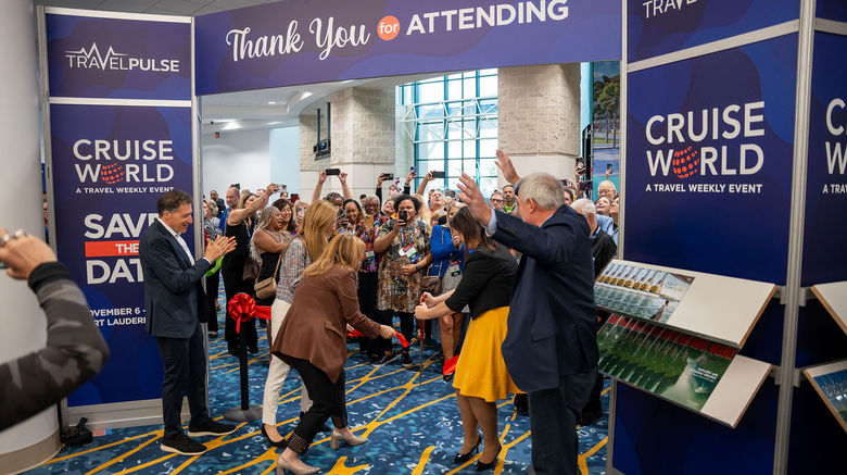 CruiseWorld, Travel Weekly's annual gathering of travel professionals, cruise executives and other top suppliers, welcomed more than 1,400 attendees for three days of presentations, informational sessions and networking at the Fort Lauderdale Convention Center. Part of CruiseWorld's programming is its Exhibitor Showcase, which opened on the second day of the show with fanfare and a ribbon-cutting.