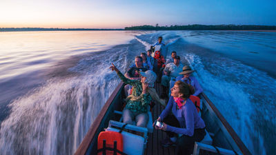 A family explores the Amazon with Lindblad.