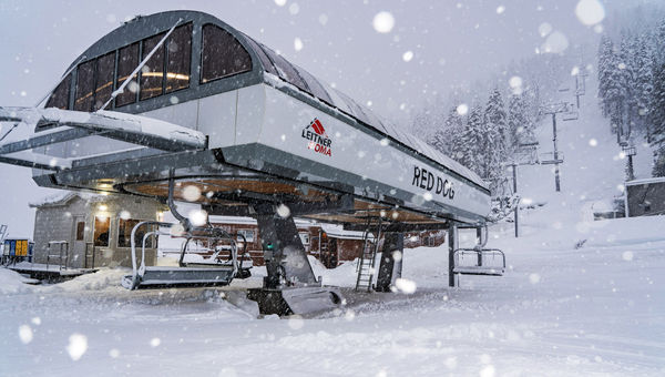 Palisades Tahoe’s rebuilt Red Dog lift opened in January.