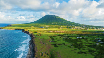 The Quill, a 2,000-foot-high dormant volcano, attracts hikers and birders.