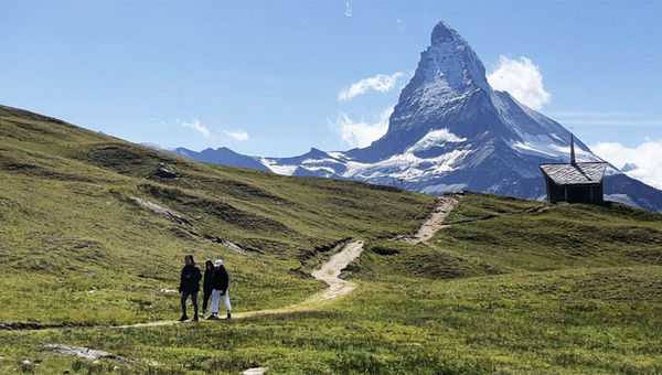 The Matterhorn, viewed from the Gornergrat in Zermatt.