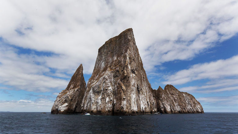 Kicker Rock at San Cristobal Island, Galapagos.