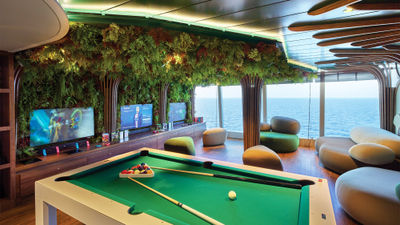 Nautilus Club activities include board games as well as table games, including pool.